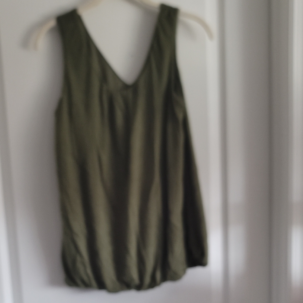 Charlies Green Relaxed Tank Top